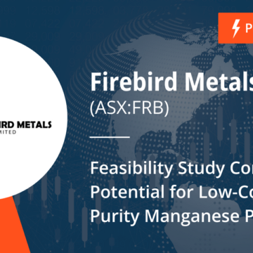 Feasibility Study Confirms Potential for Low-Cost, High-Purity Manganese Production