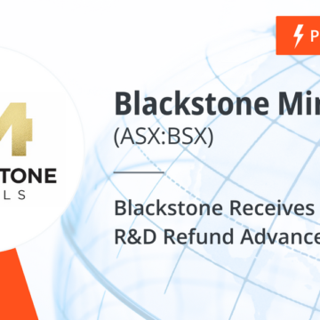 Blackstone Receives A$1 Million R&D Refund Advance