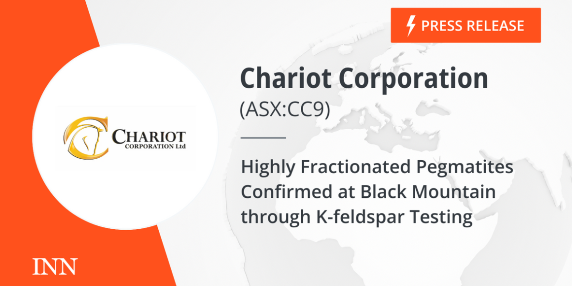 Highly Fractionated Pegmatites Confirmed at Black Mountain through K-feldspar Testing