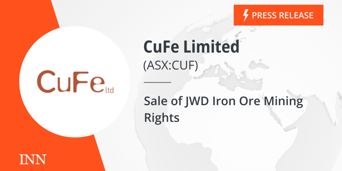 Sale of JWD Iron Ore Mining Rights