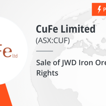 Sale of JWD Iron Ore Mining Rights