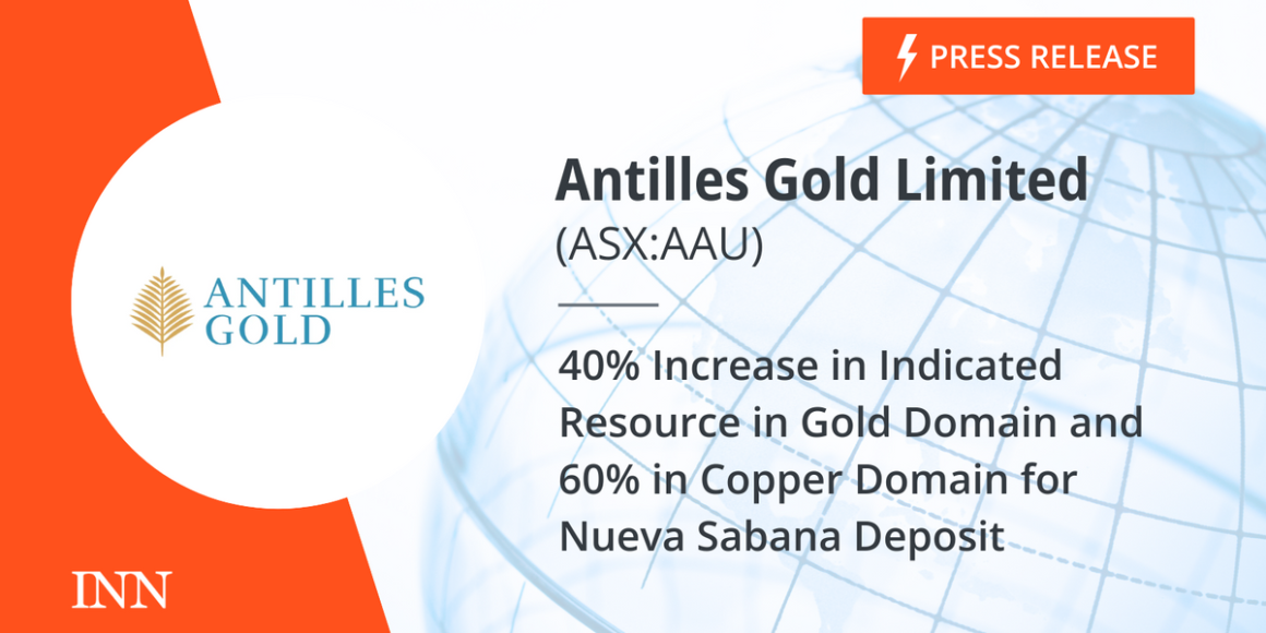 40% Increase in Indicated Resource in Gold Domain and 60% in Copper Domain for Nueva Sabana Deposit