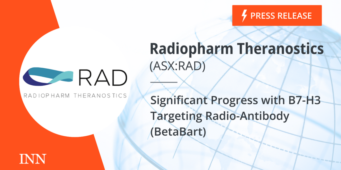 Significant Progress with B7-H3 Targeting Radio-Antibody (BetaBart)